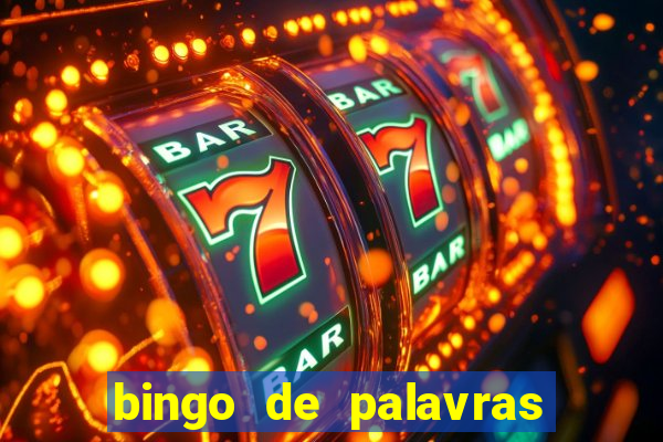 bingo de palavras cha de bebe